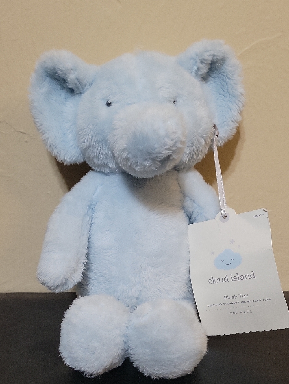 Cloud Island Soft Plush Baby Blue Elephant new with tag no blanket